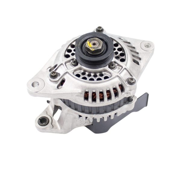 Nissan Figaro Refurbished Alternator Top View Showing Casing and Pulley