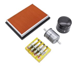 Nissan Figaro Service Kit; Air Filter, Oil Filter, Fuel Filter, Spark Plugs Set of 4