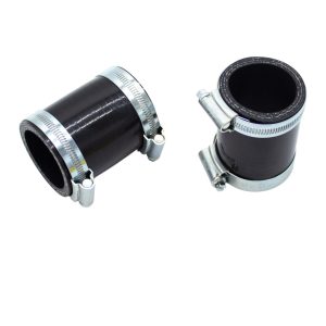 Nissan Figaro Silicone Turbo Top Hose Couplers in Black with Clips