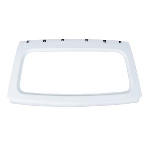 Nissan Figaro Rear Window Frame Manufactured from FRP and Trimmed In A White Marine Grade Vinyl Covering