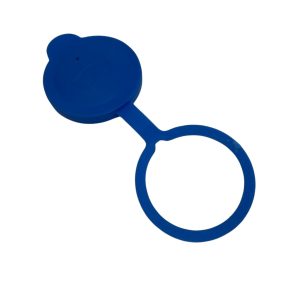 Washer Bottle Cap In Blue With Retaining Ring