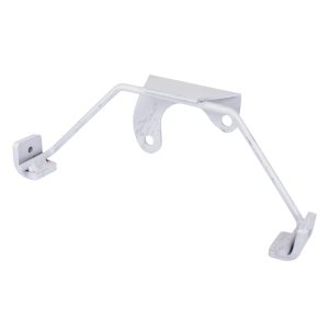 Nissan Figaro Centre Exhaust Bracket In Aluminised Steel With Main Mounting Flange and x2 Hanger Brackets