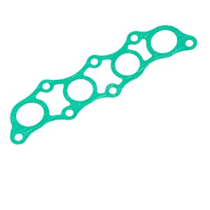 Nissan Figaro Green Intermediate Inlet Manifold Gasket With 4 Inlet Port Holes and Mounting Holes.