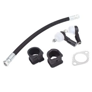 Steering Rack Fitting Kit Comprising Of x2 Track Rod Ends, O and D Shaped Steering Bushings, High Pressure Steering Hose and Oval Exhaust Gasket