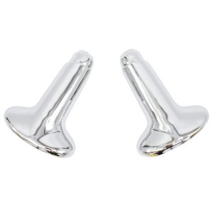 Pair Of Nissan Figaro Chrome Plated Mirror Stalks With Oval Base