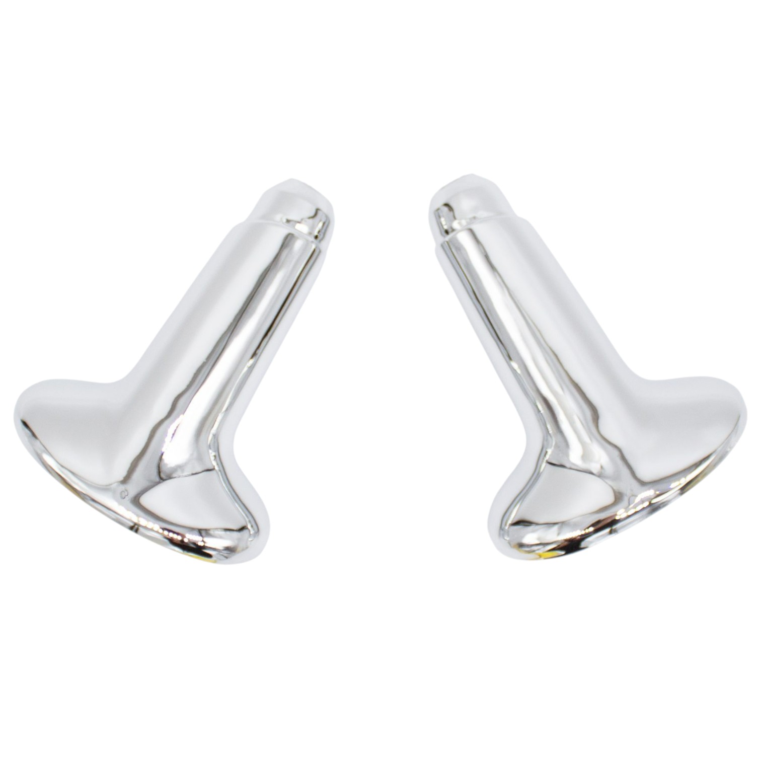 Pair Of Nissan Figaro Chrome Plated Mirror Stalks With Oval Base
