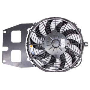 Nissan Figaro Uprated A/C Fan Mounted to Custom Brackets With Twisted Blade Fan