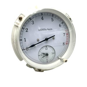 Nissan Figaro Circular Rev Counter With White Face, Black Needle and 8000 rpm Rev Limit, With In-Built Clock