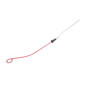Nissan Figaro Engine Oil Dipstick Painted Red With Looped Top and Rubber Bung Half Way Up The Level Stick
