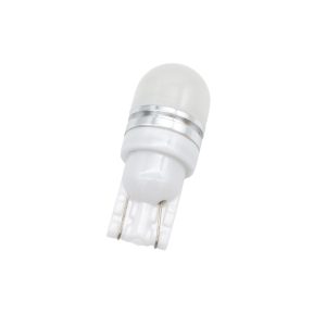 Nissan Figaro Dome Headed White LED with Chrome Detail Band and Double Wire Connector on Base