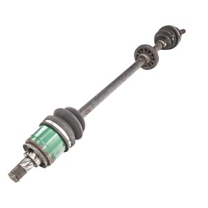 Nissan Figaro Drive Shaft / Axle With Green Inner CV Joint, Long Shaft With Balancer Ring and Outer CV Joint With Threaded End