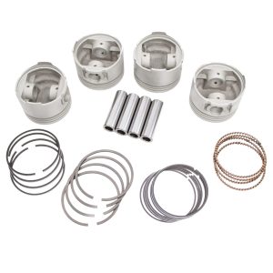 Nissan Figaro 0.5mm Oversize Piston Set With 4x Aluminium Pistons, 4x sets of Piston Ring Sets And 4x Cylindrical Gudgeon Pins