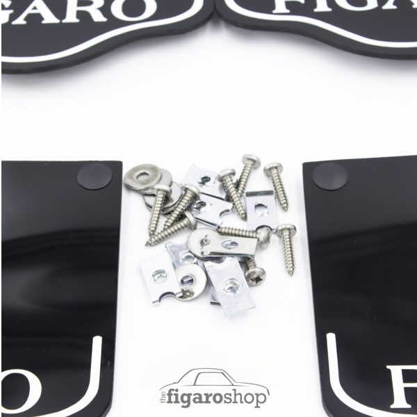 Nissan Figaro Replica Mud Flaps - Black - Image 2