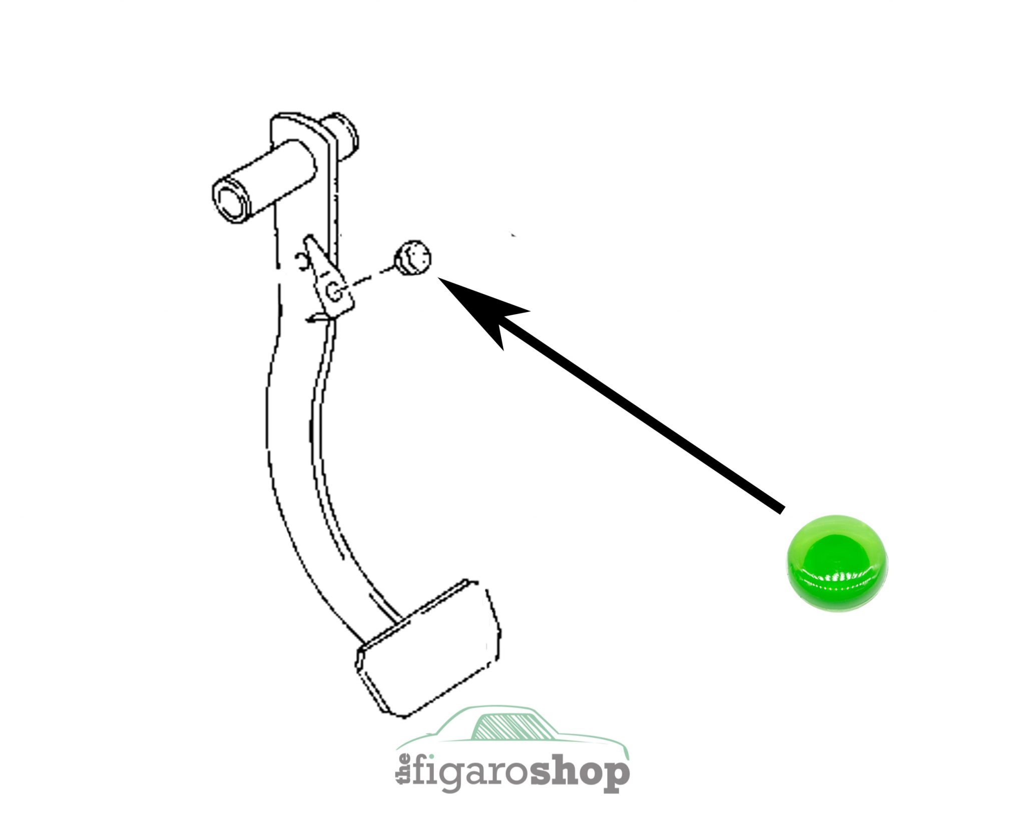 Nissan Figaro Brake Light Switch Pedal Stopper The Figaro Shop (Parts