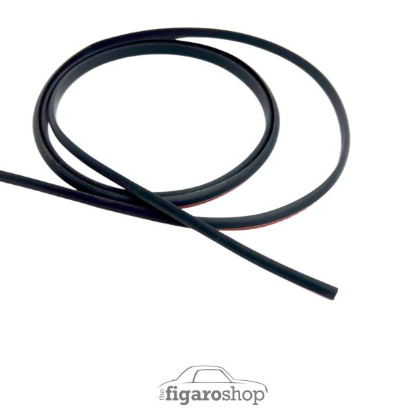 Black Rubber Trim Profile Sample for Nissan Figaro Chrome Trims