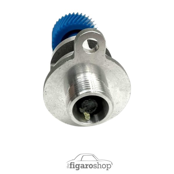 Nissan Figaro Speedometer Drive With Sealing O Ring and Blue Drive Gear Top View
