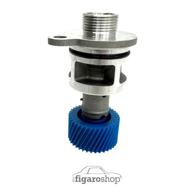 Nissan Figaro Speedometer Drive With Sealing O Ring and Blue Drive Gear Vertical