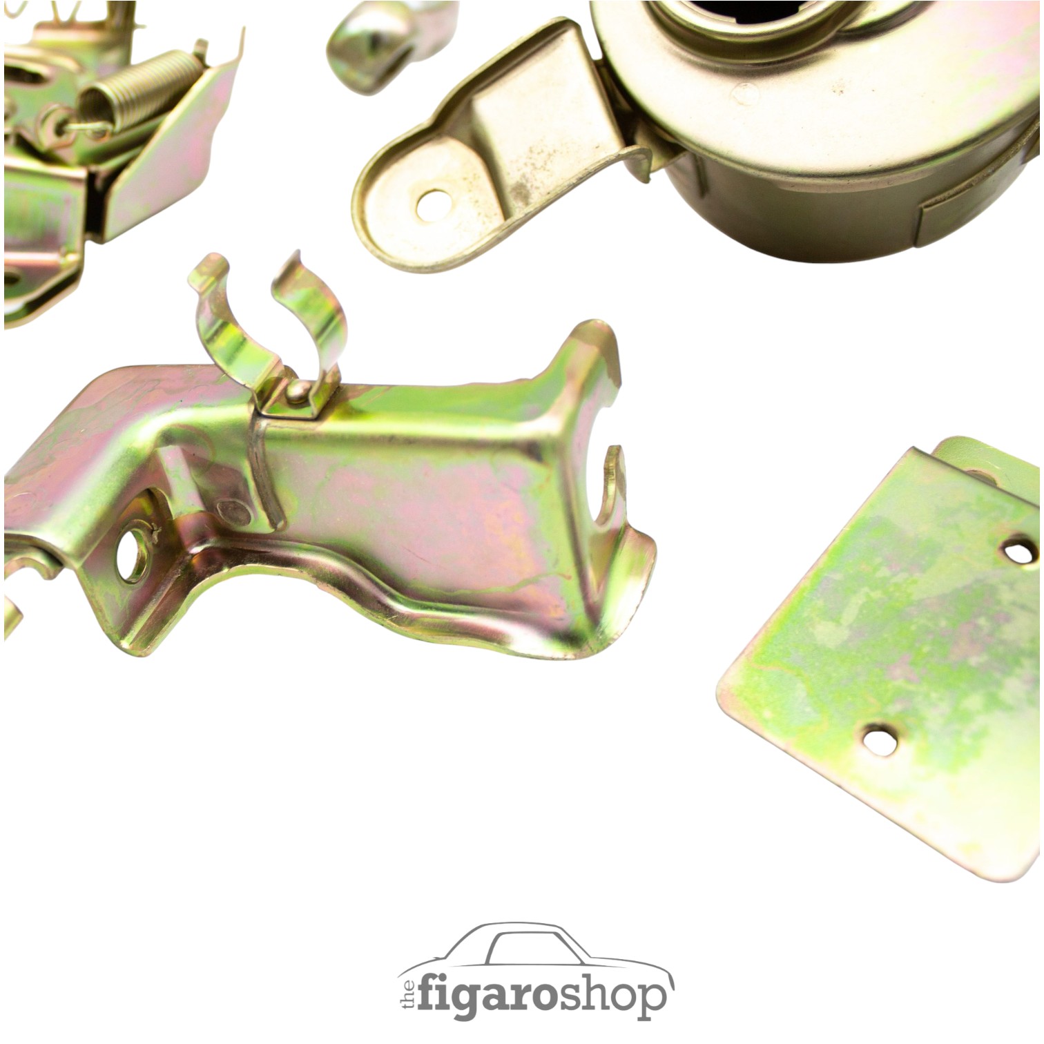 Yellow Zinc Plated Throttle Cable Bracket