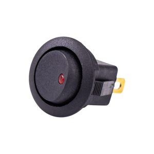 Accessory Black Round Fog Light Switch With Red Pin Head LED