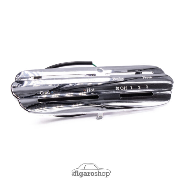 Nissan Figaro Chrome Heater Control Panel - Used - Image 2