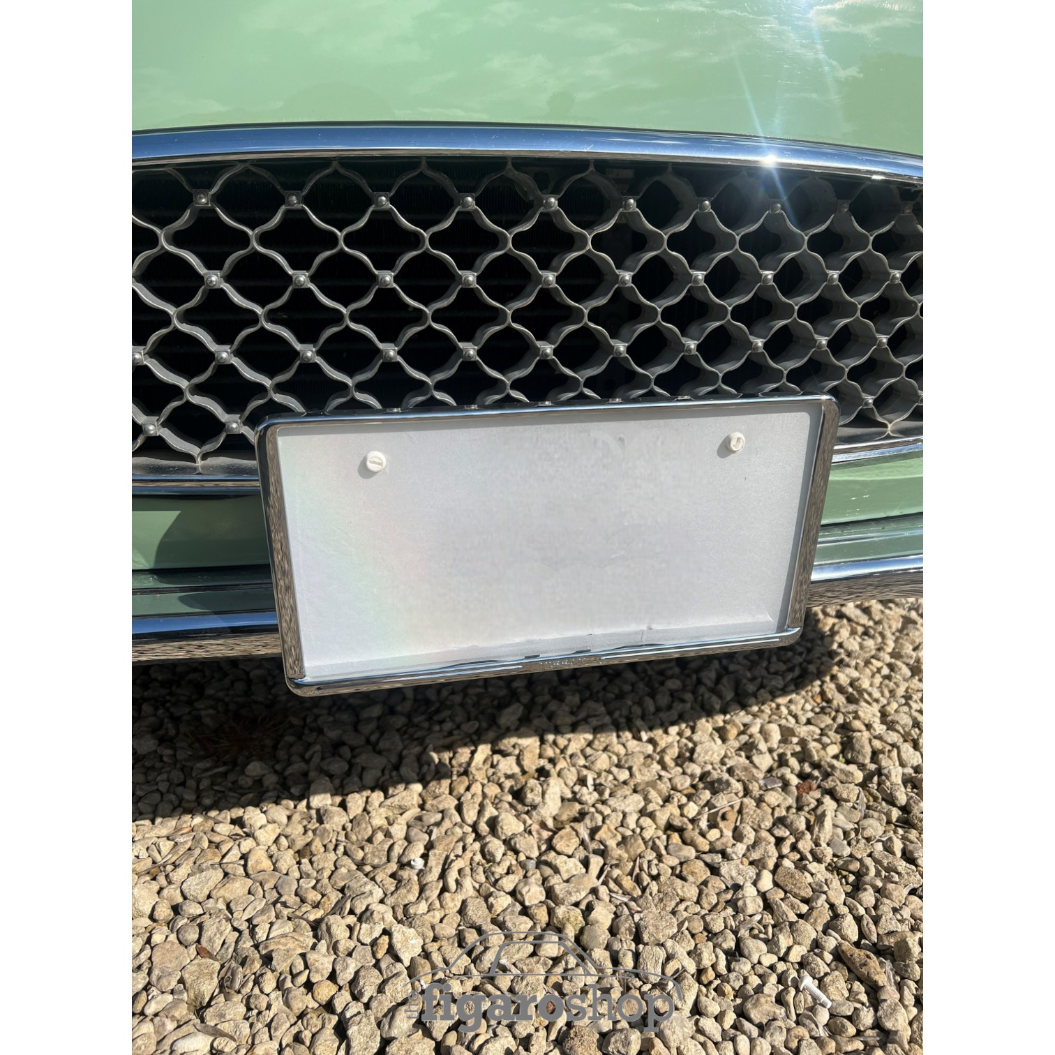 thumbnail interactive-video image 1 of Nissan Rogue Chrome Plated Metal Bottom Engraved License Plate Frame Holder 1 of 14