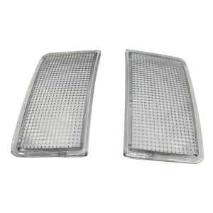 Nissan Figaro Reverse Light Lenses In Clear Plastic With Mottled Inner Lens Design - Pair