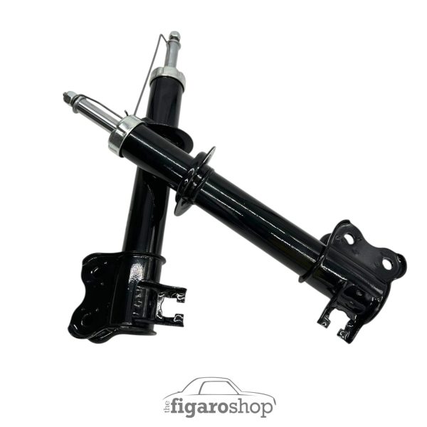 Nissan PAO Premium Gas Filled Shock Absorbers - New - Front Set With Banding Restraints