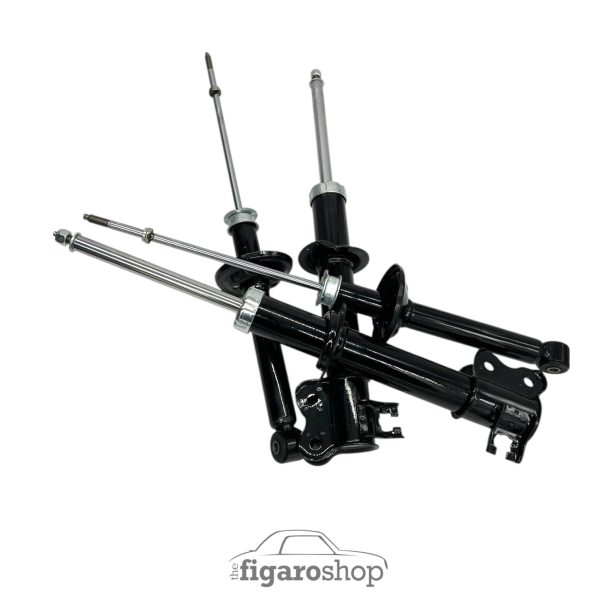 Nissan PAO Premium Gas Filled Shock Absorbers - New - Full Set in Gloss Black