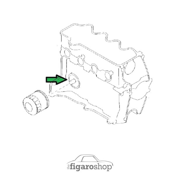 EPC Diagram Highlighting Oil Pressure Relief Valve Location