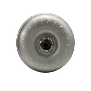Nissan Figaro Reconditioned Torque Converter With Fins Stamped into Round Casing In Grey Steel Finish With Centre Input Hole