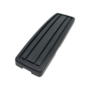 Black Rubber Rectangular Accelerator Pedal Cover With Segmented Rectangular Grip Pads