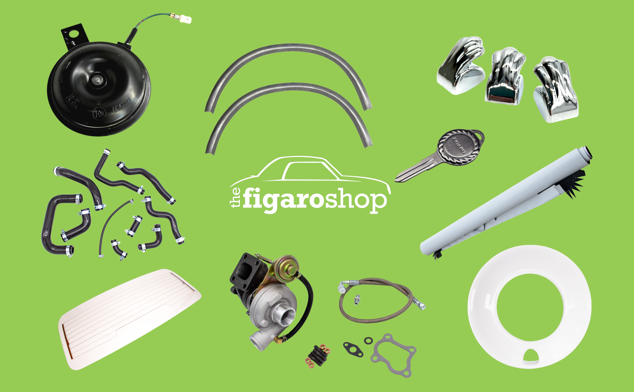 Nissan Figaro Parts developed by The Figaro Shop to ensure the longevity of the 1991 Limited Edition Nissan Figaro